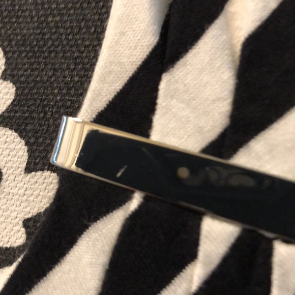 WHBM Cross front Horiz silver tone detail, body hugging tank top - Picture 4 of 10